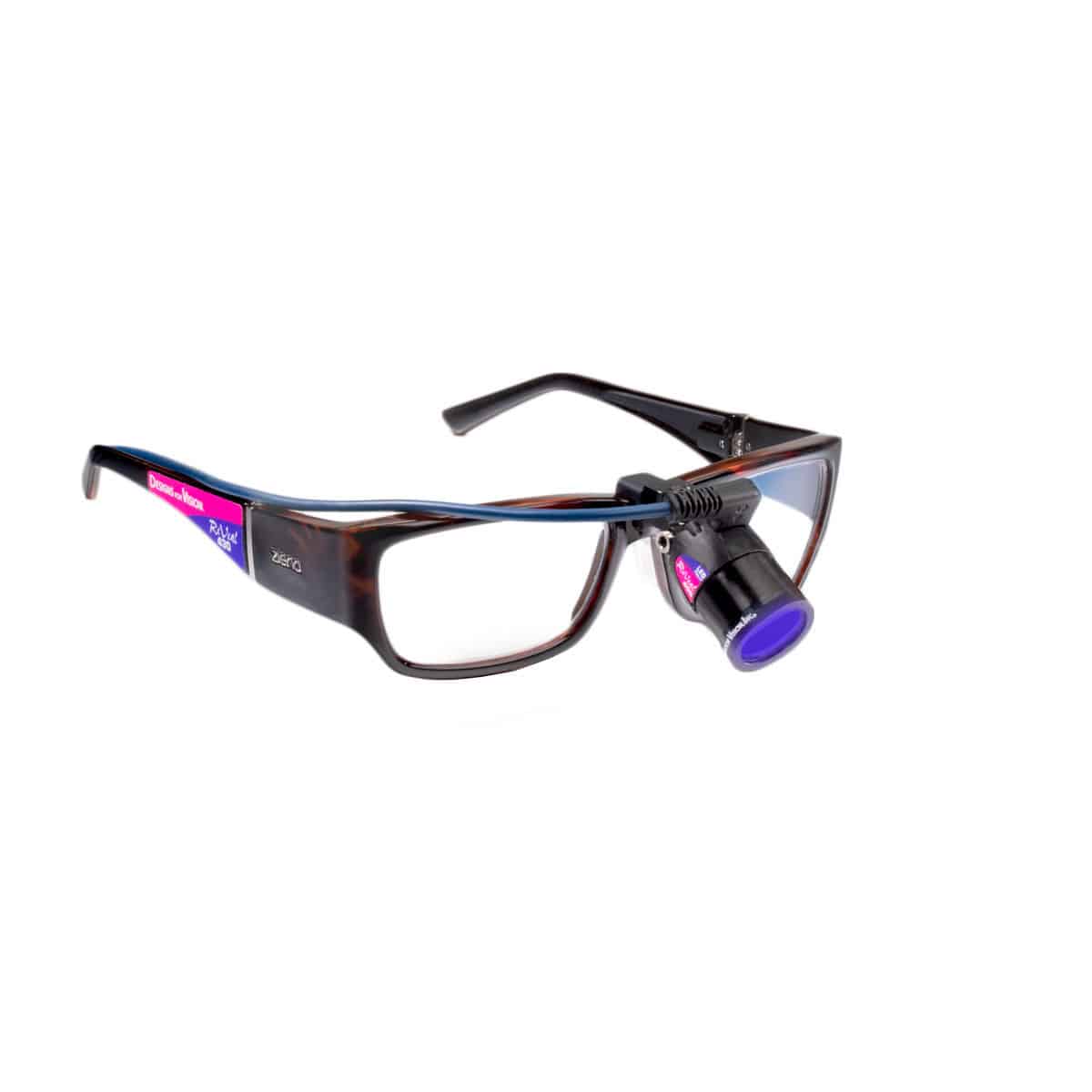 Binocular loupe frame REVEAL Designs for Vision