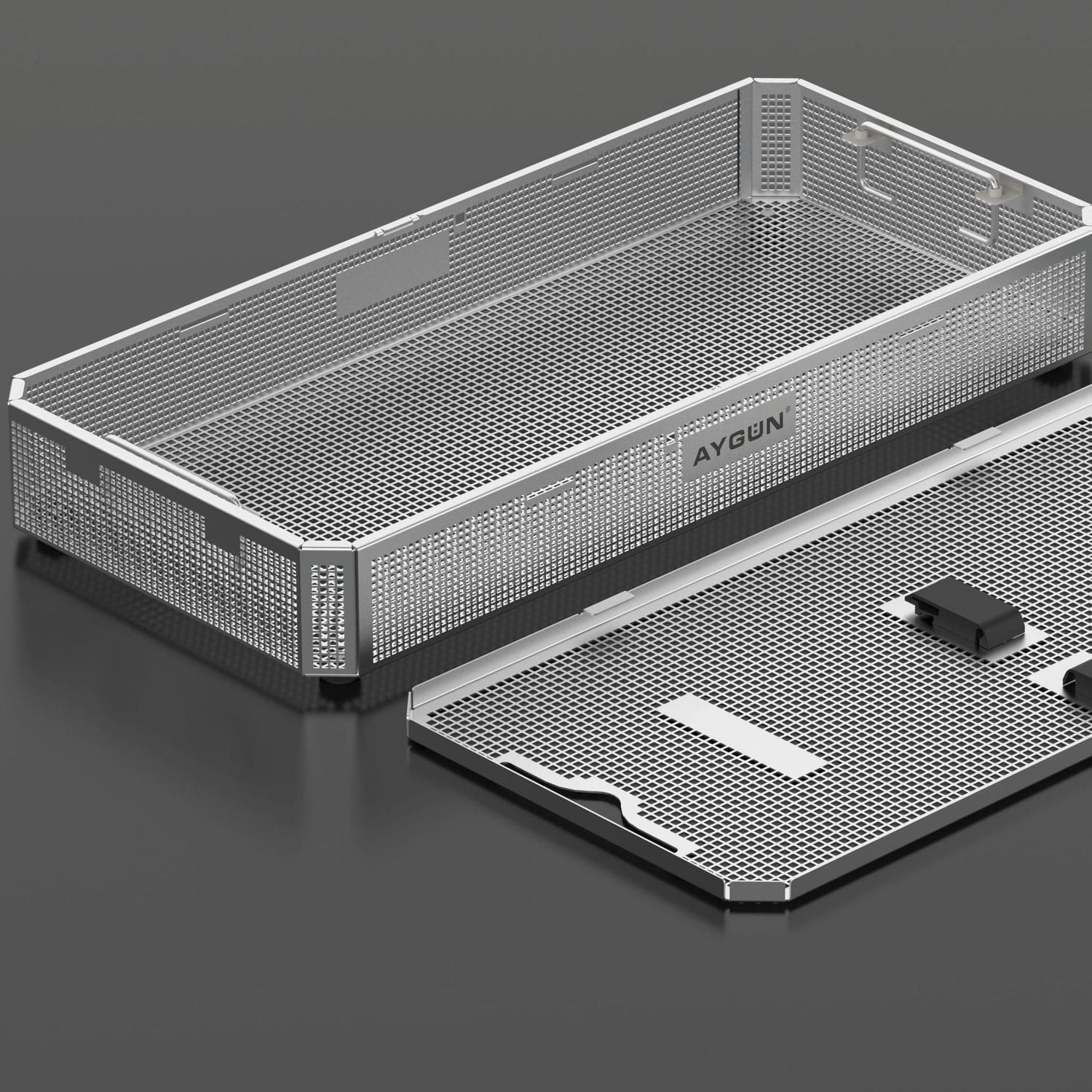 Instrument sterilization basket 1/1 Full Size Aygun Surgical