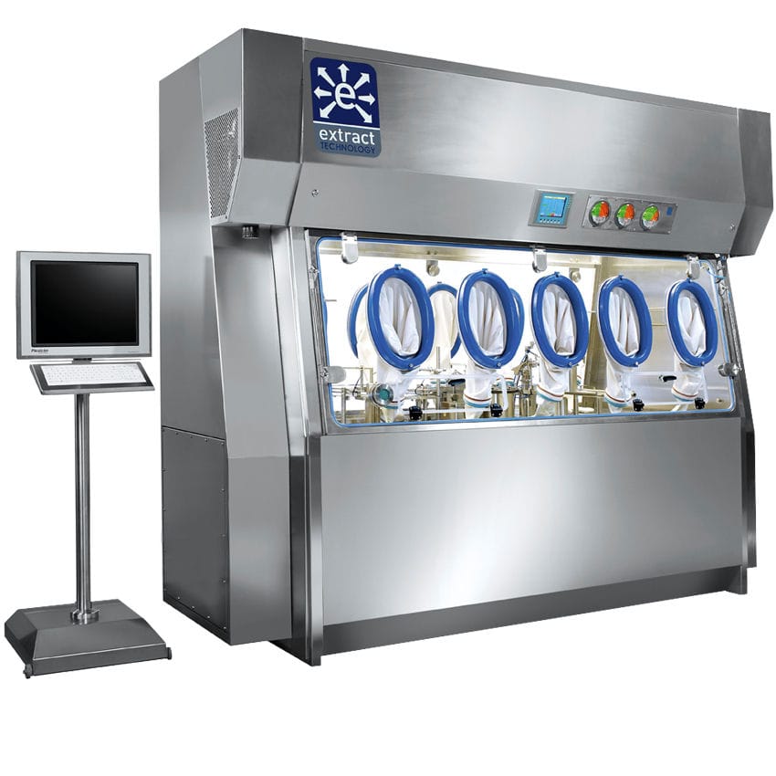 Aseptic isolator Extract Technology transfer / ISO class 5 / floor