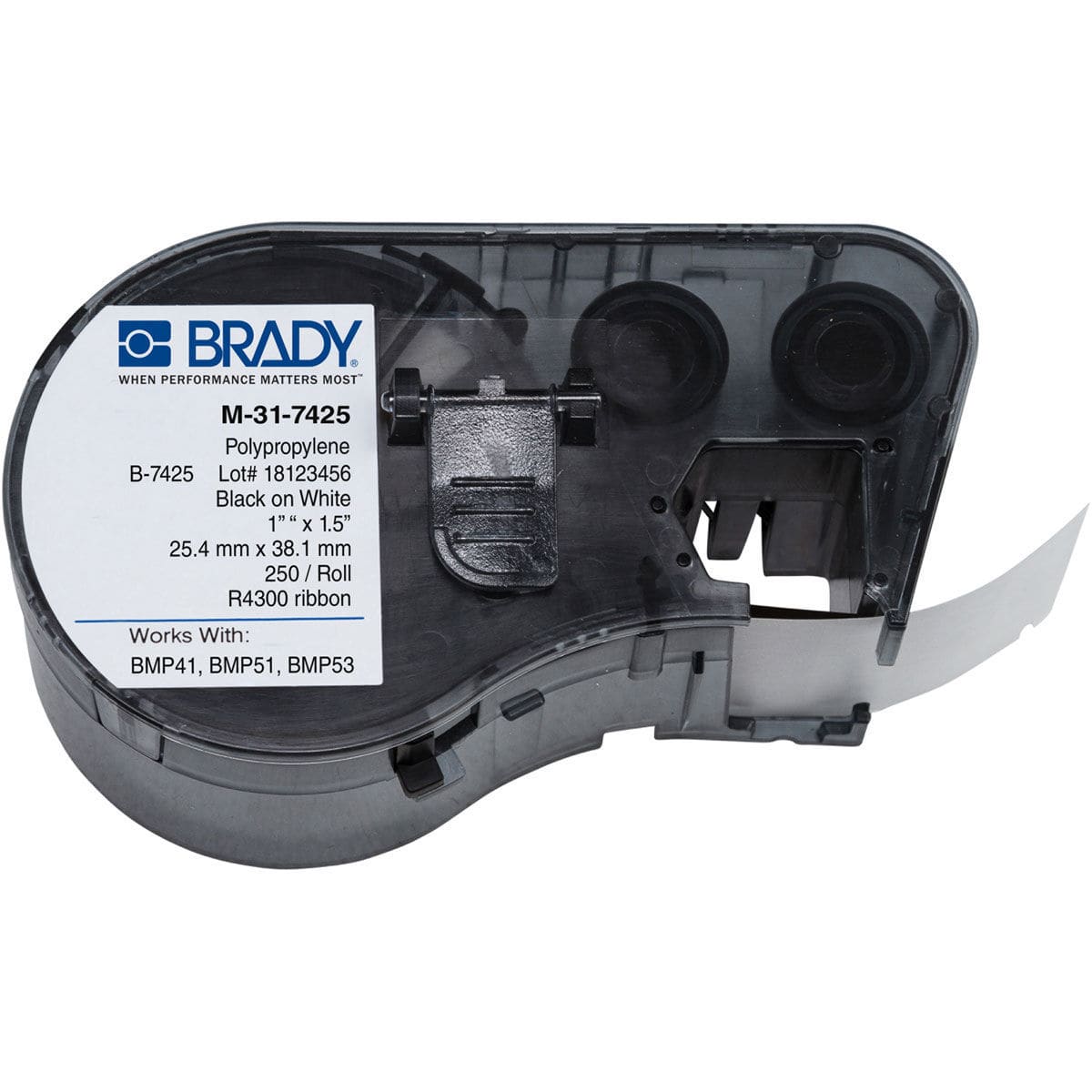 Microcentrifuge tube label Brady EMEA cryogenic