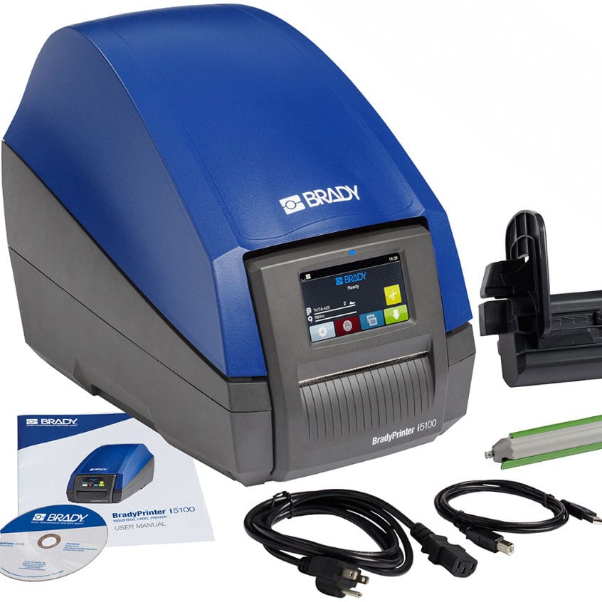 Thermal transfer printer I5100300UKEU Brady EMEA label