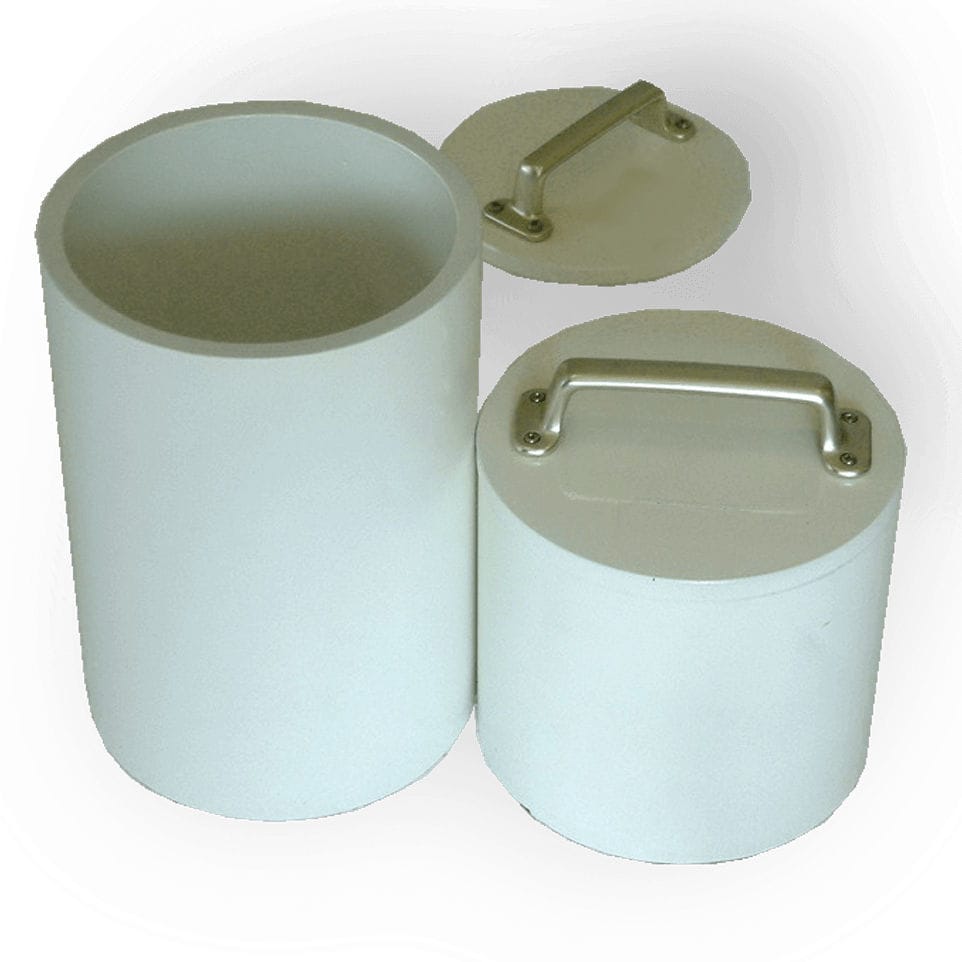 Radioactive waste container - WC-101 - Comecer - shielded / with lid