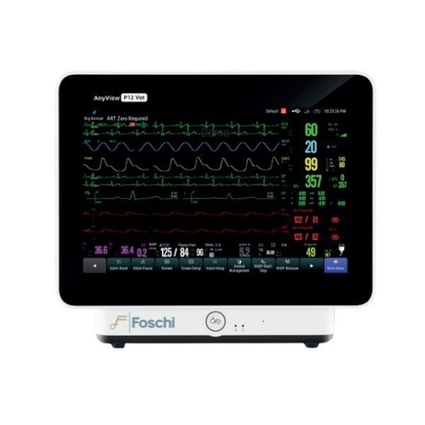 Portable multi-parameter monitor - P12 Vet - Foschi - modular / ECG / RESP