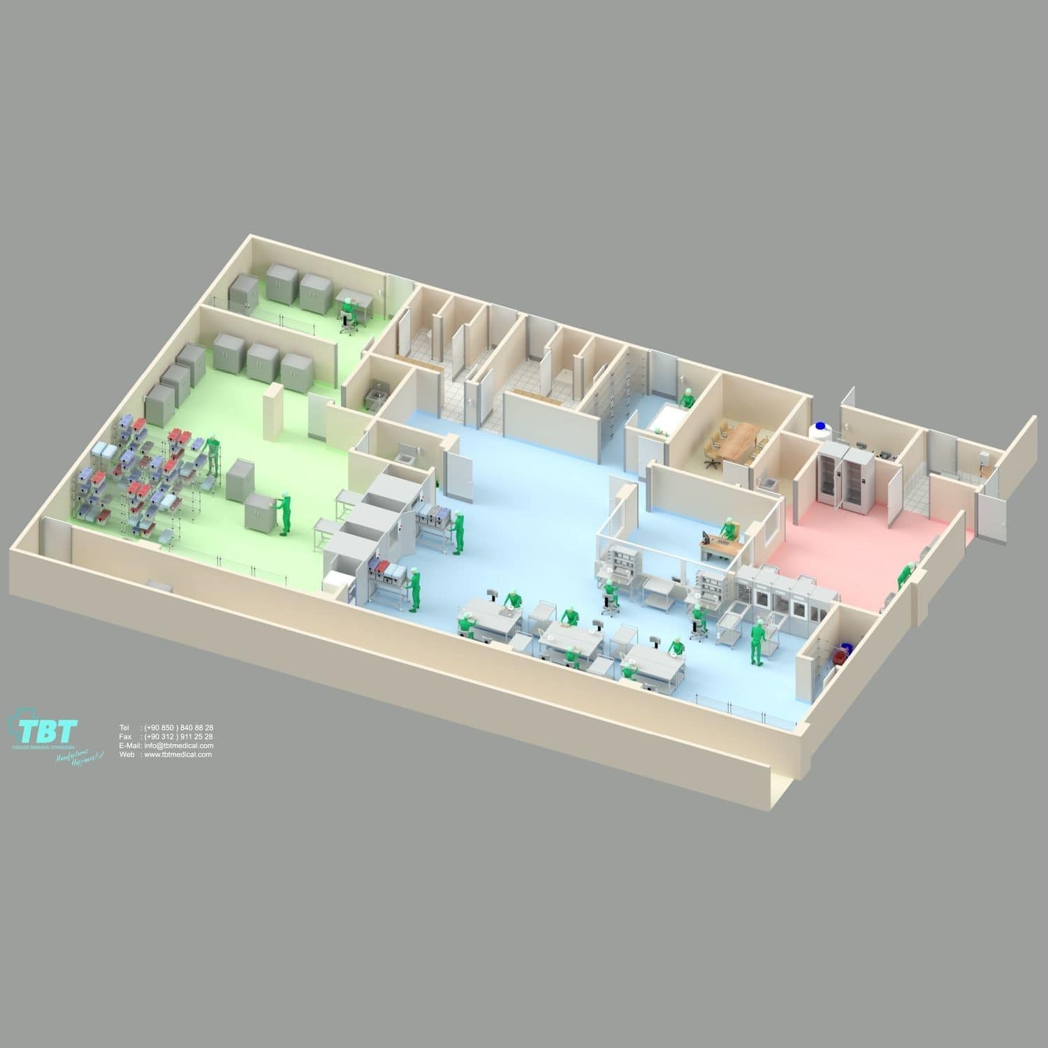 Sterilization room CSSD Design TBT Medical for healthcare