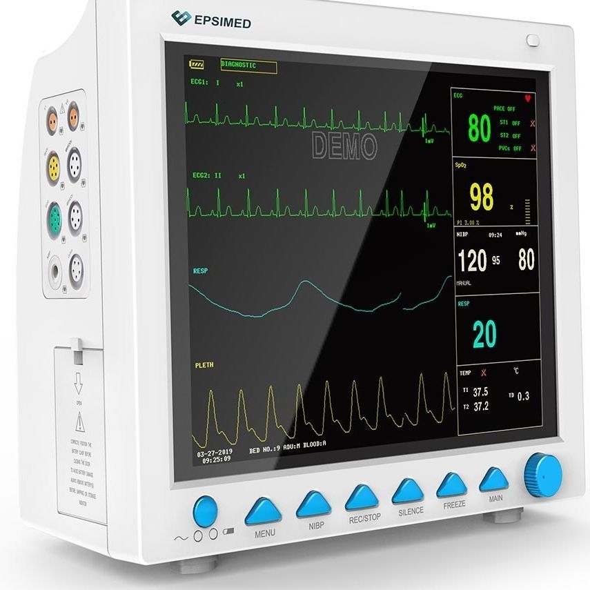 Portable patient monitor - MN-120 - EPSIMED - compact / ECG / RESP