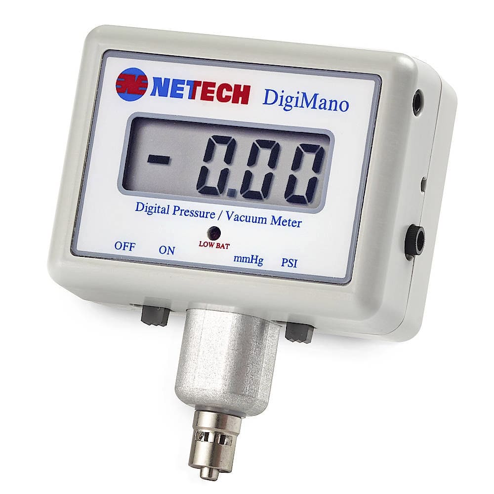 Laboratory vacuum meter DigiMano 1000 Netech digital / portable
