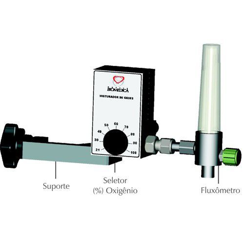 Oxygen gas blender / air MGB1 Braile Biomedica