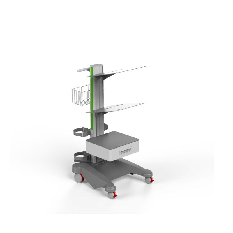 Medical device trolley WOK Weiko transport / treatment / aluminum