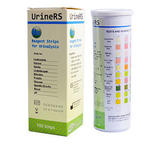 Urinalysis test strip - UrineRS H10 - HTI Medical Inc. - glucose ...