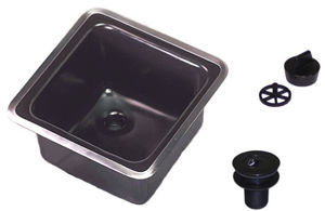 Laboratory sink - 42021 - HEMCO - 1-station / resin / stainless steel