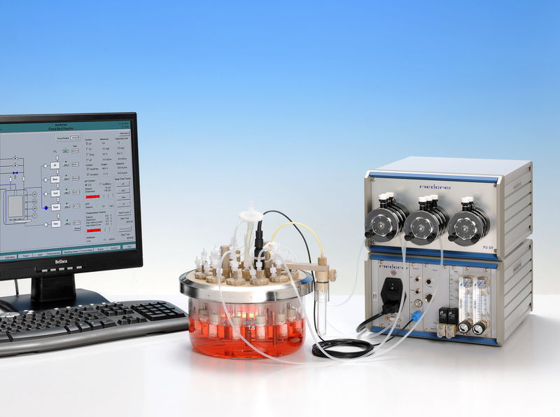 Fixedbed bioreactor MultiFerm MDX Biotechnik laboratory / cell