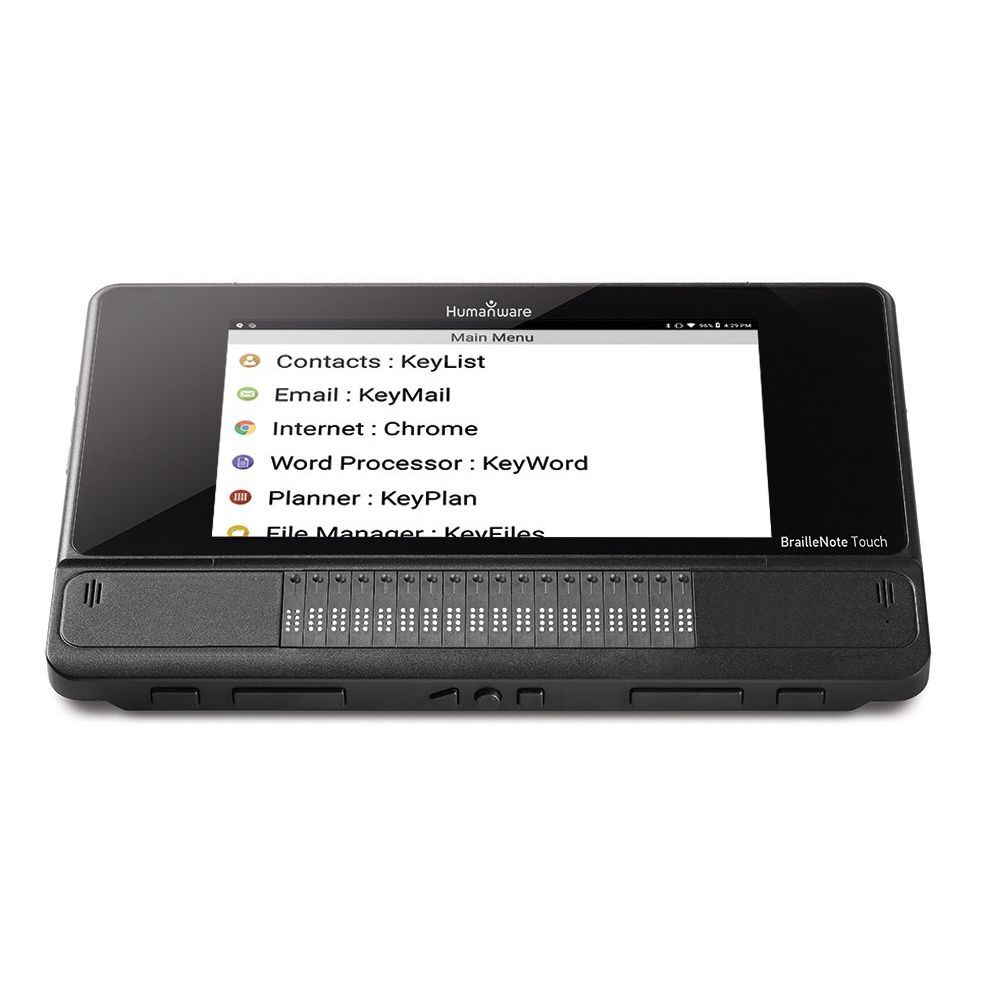 Wireless Braille notetaker BrailleNote Touch Plus Groupe HumanWare