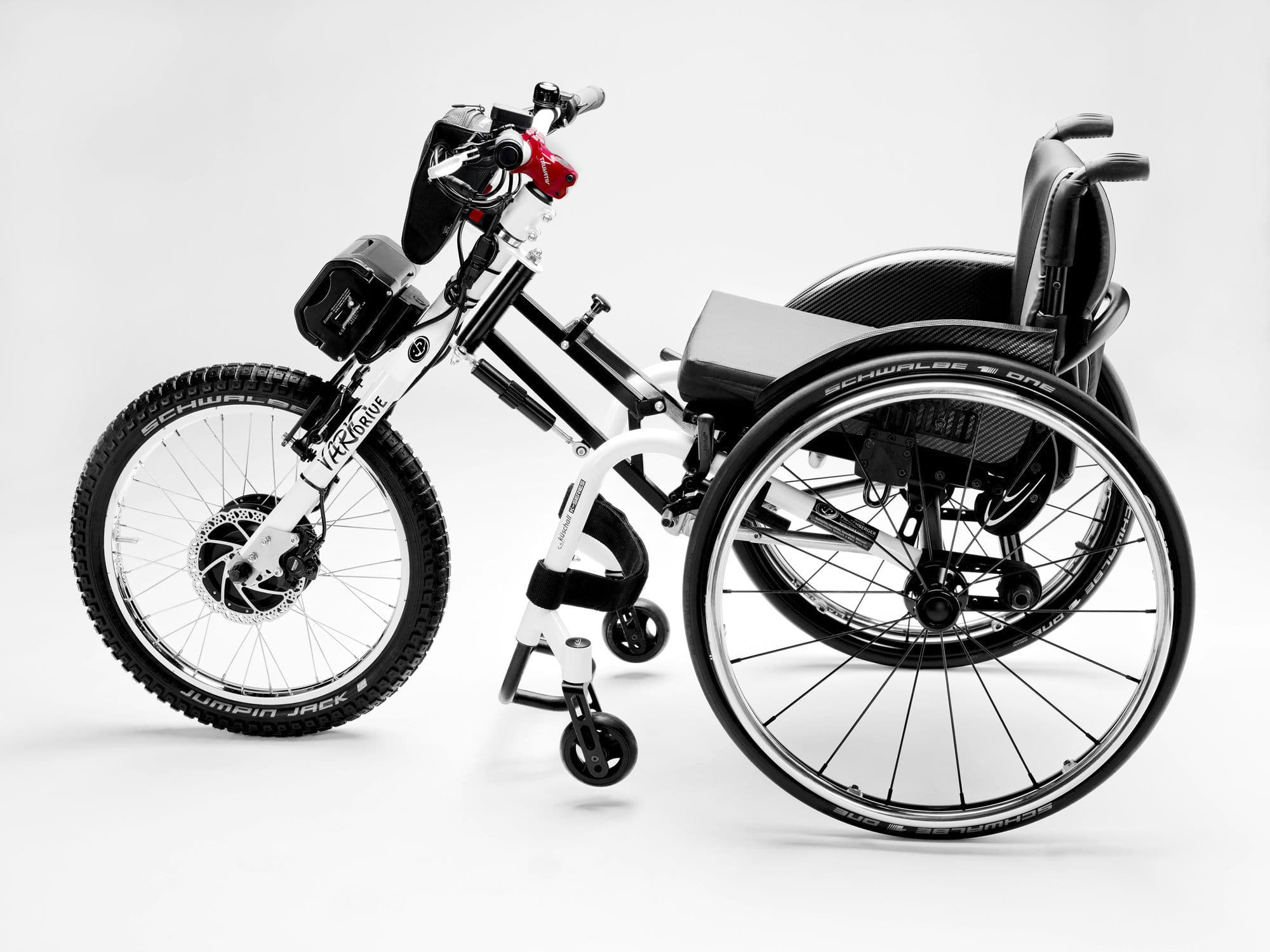 Electric wheelchair drive unit VARIODRIVE Alois Praschberger front