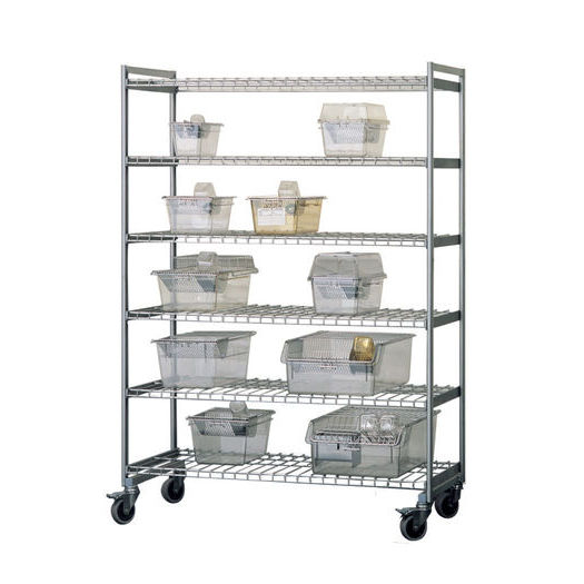 Animal cage rack - SHR - Plexx - mobile / shelf
