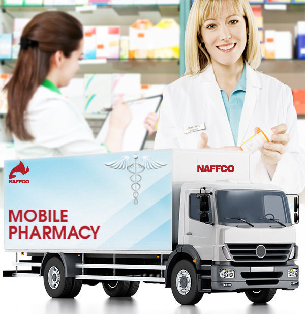 Pharmacy mobile health vehicle NAFFCO FZCO emergency / truck