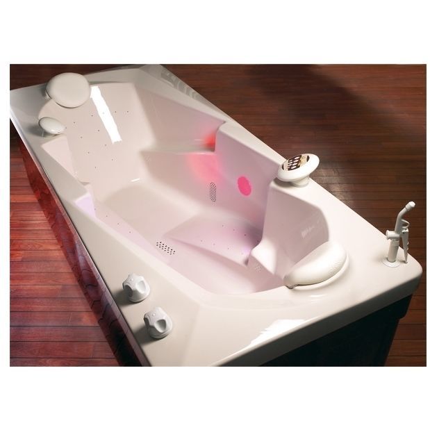 Hydromassage bathtub with chromotherapy lamps CAPRY Stas Doyer