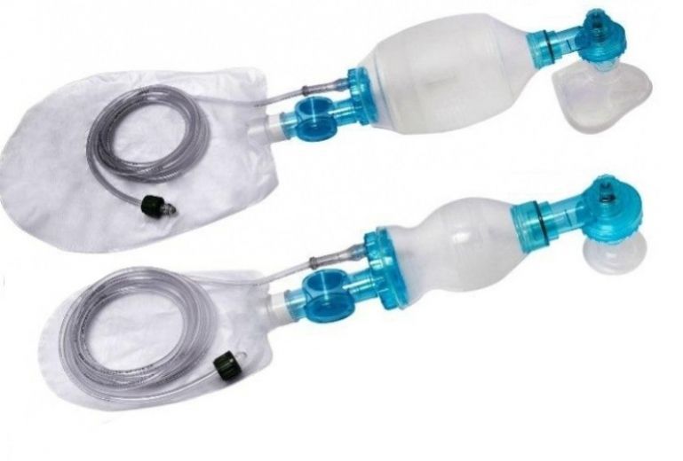 PVC manual resuscitator RM01x series Unitec Hospitalar silicone