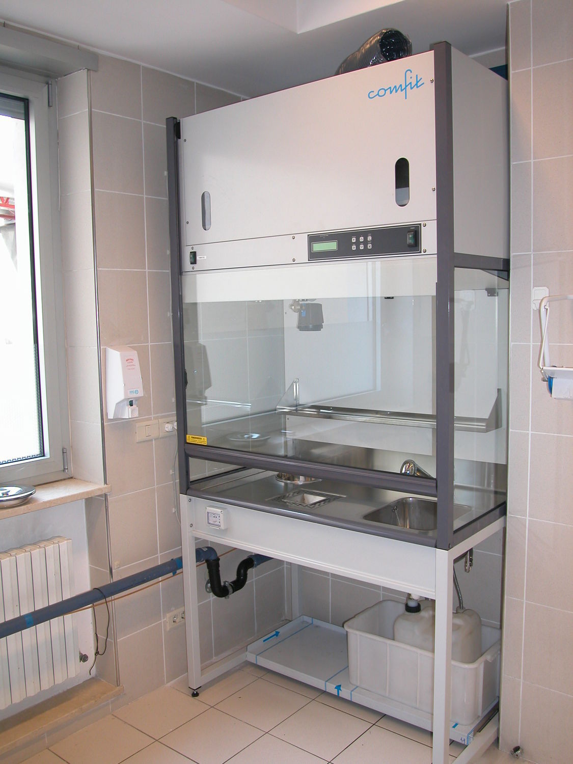 Chemical fume hood GS 1200 Anat/Pat comfit s.r.l exhaust / decontamination / for