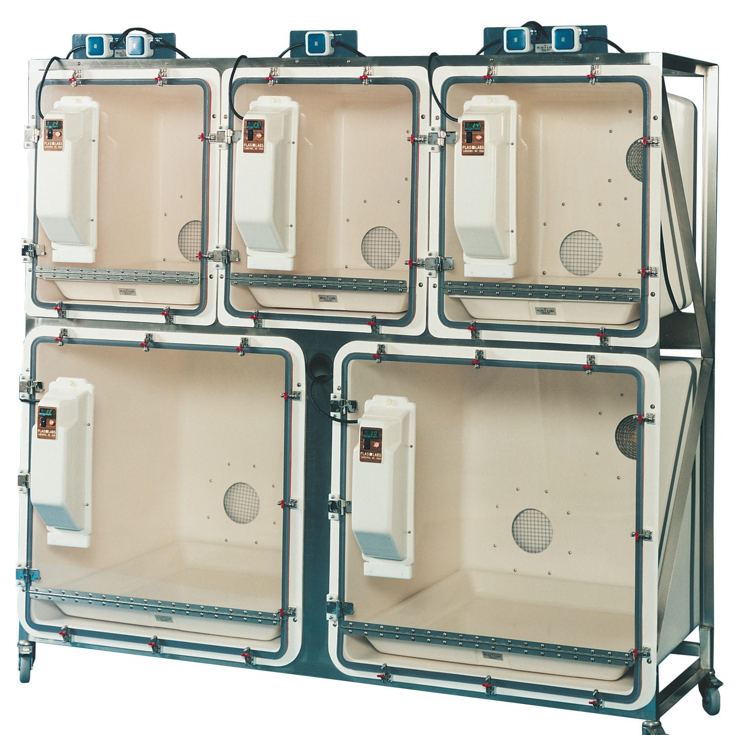 Veterinary isolation cage FIC PlasLabs