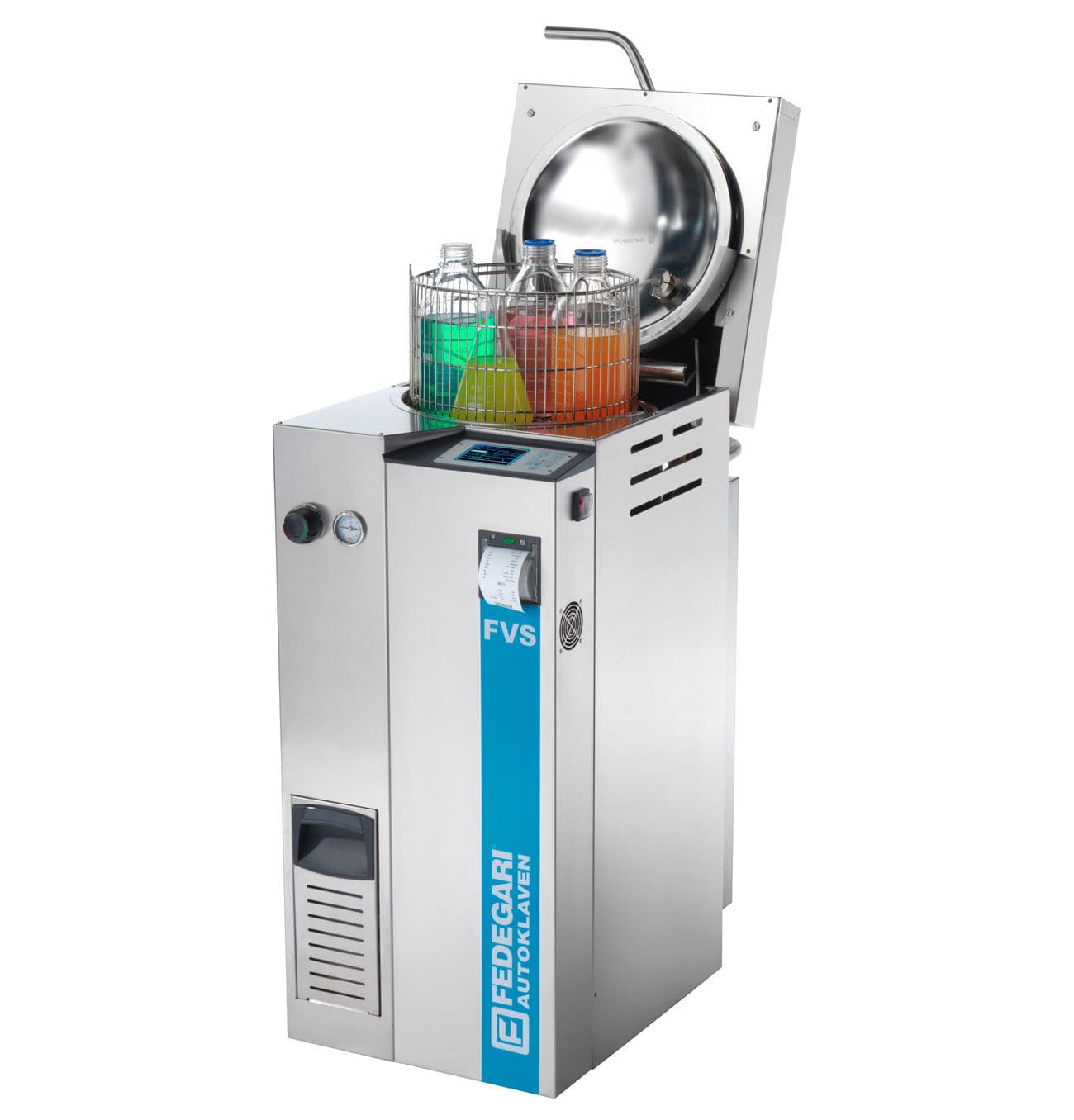 Laboratory sterilizer FVS series Fedegari steam / vertical / compact