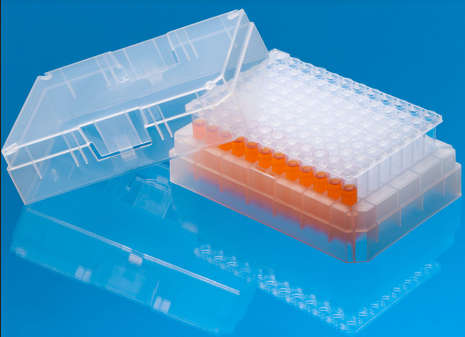 Laboratory microplate 225.96.ID LVL Technologies for sample storage / 96well
