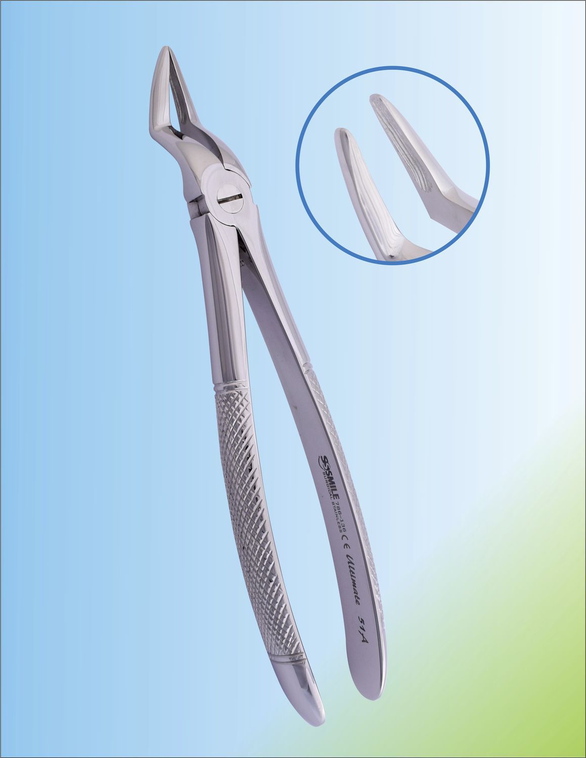 Tooth root extraction forceps SSI 786136 Smile Surgical Ireland