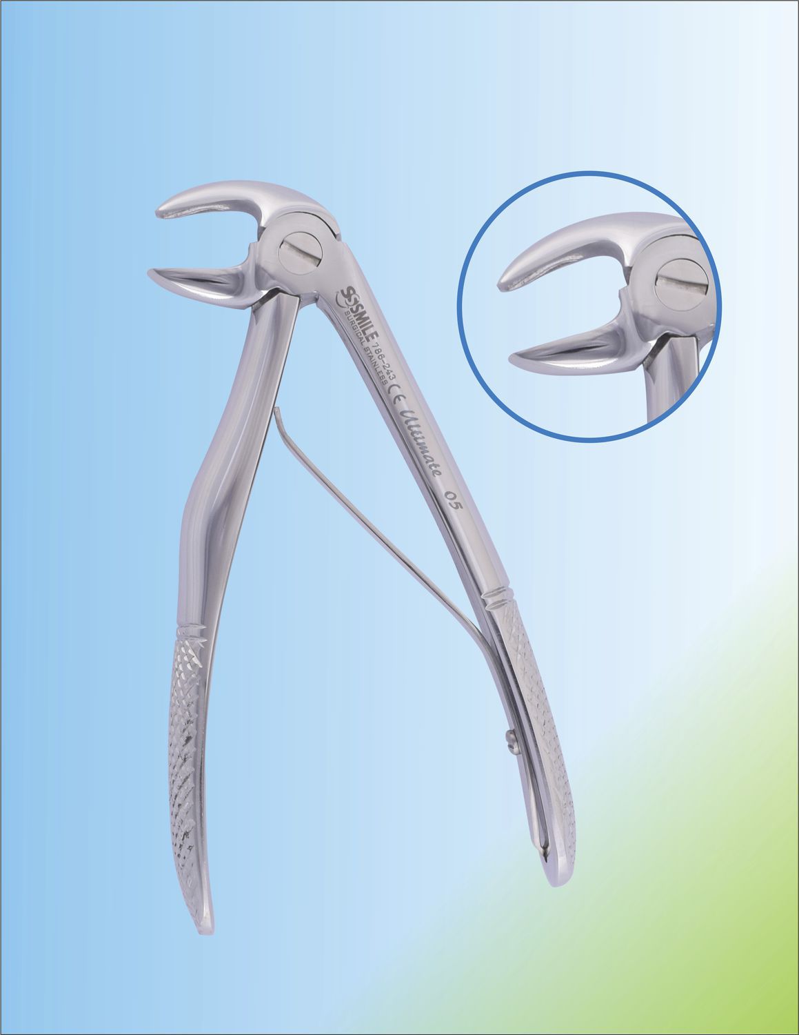 Baby dental extraction forceps SSI 786243 Smile Surgical Ireland