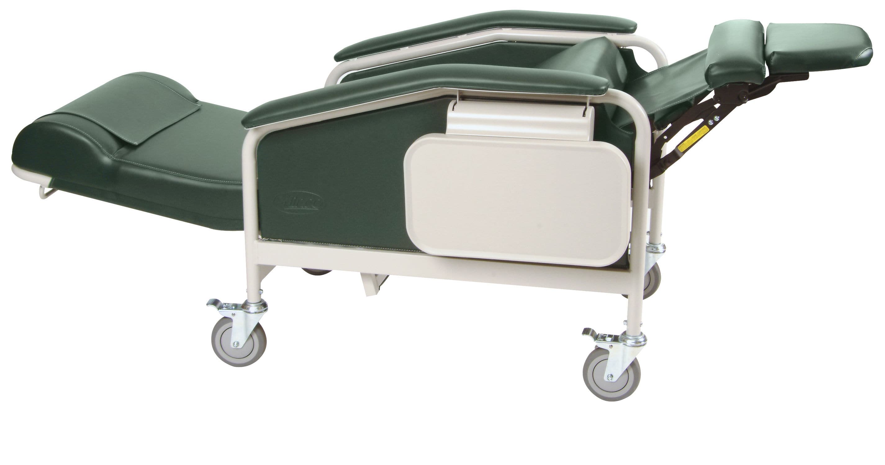 Reclining patient chair 6530, 6531 Winco Mfg., LLC on casters