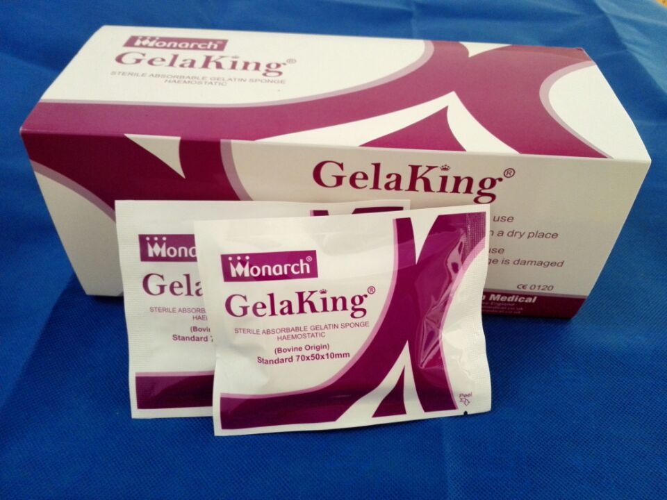 Sponge hemostatic agent 80*50*10 mm Hongkong Medi wound surgery