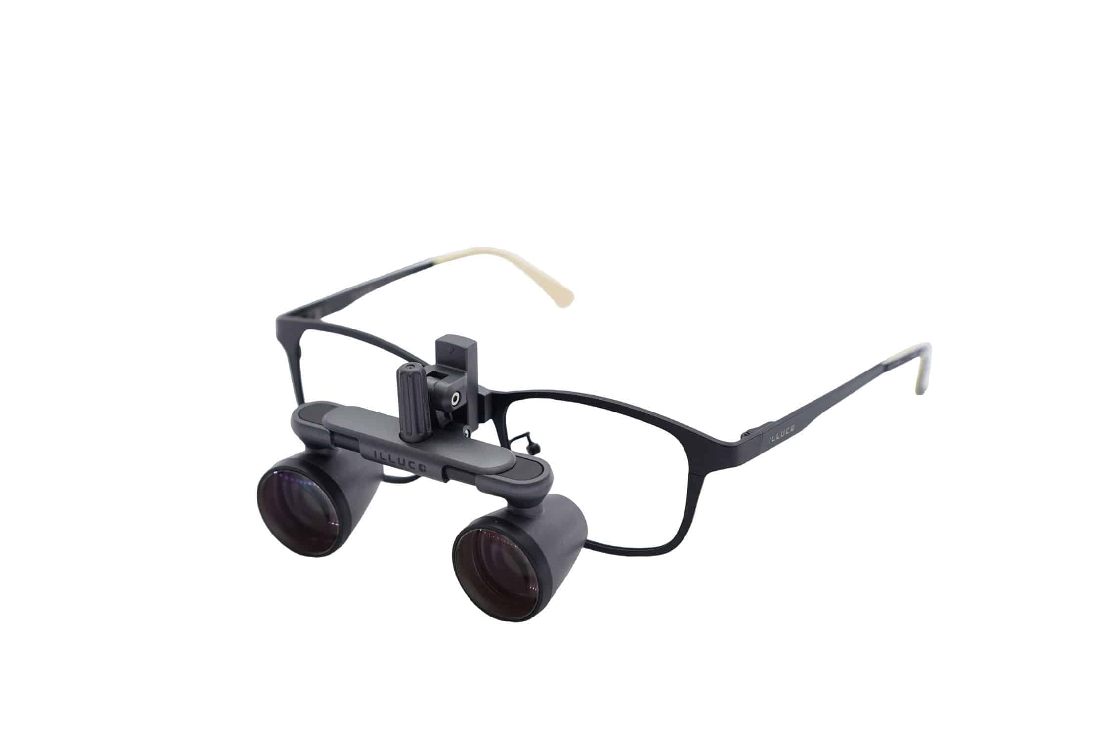 Binocular loupe with flipup system IFL Illuco Corporation