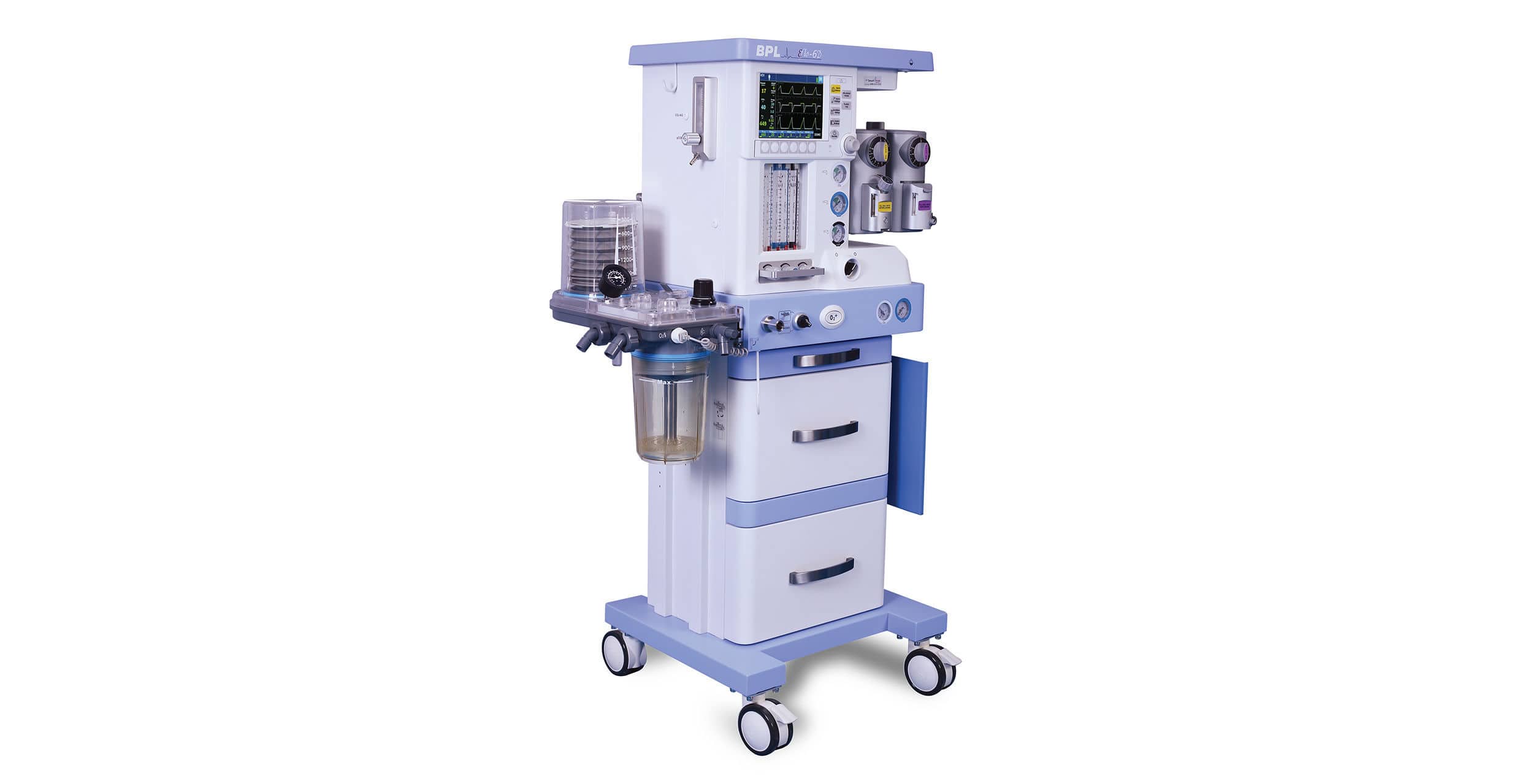 Trolleymounted anesthesia workstation EFLO 6D BPL Medical