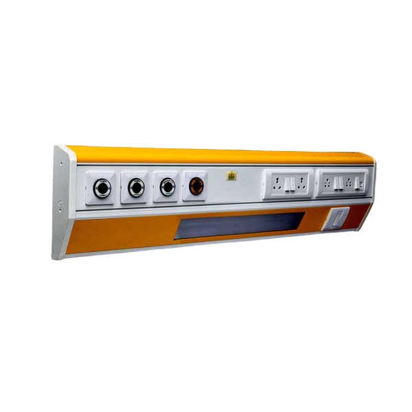 Horizontal bed head unit G3 Pratibha Medinox wallmounted / with light