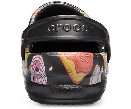 crocs bistro graphic donuts