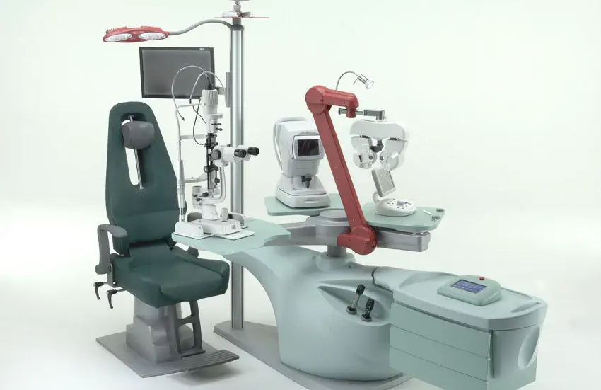 Ophthalmic Workstation 10 500 00 Fly Meccanottica Mazza With Light With Chair Automatic