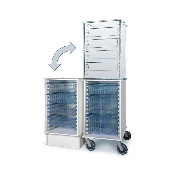 Storage cart - DUOcart™ - MASS Medical Stroage - for humans / medical ...
