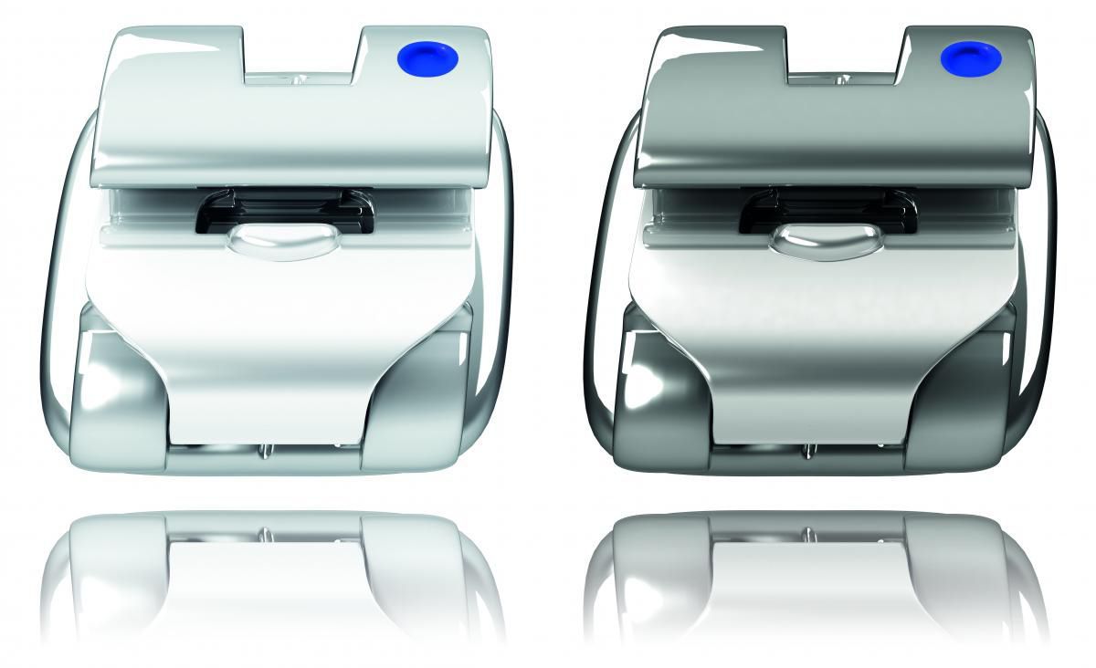 Metal orthodontic bracket EXPERIENCE™ GC Orthodontics aesthetic / selfligating / ceramic