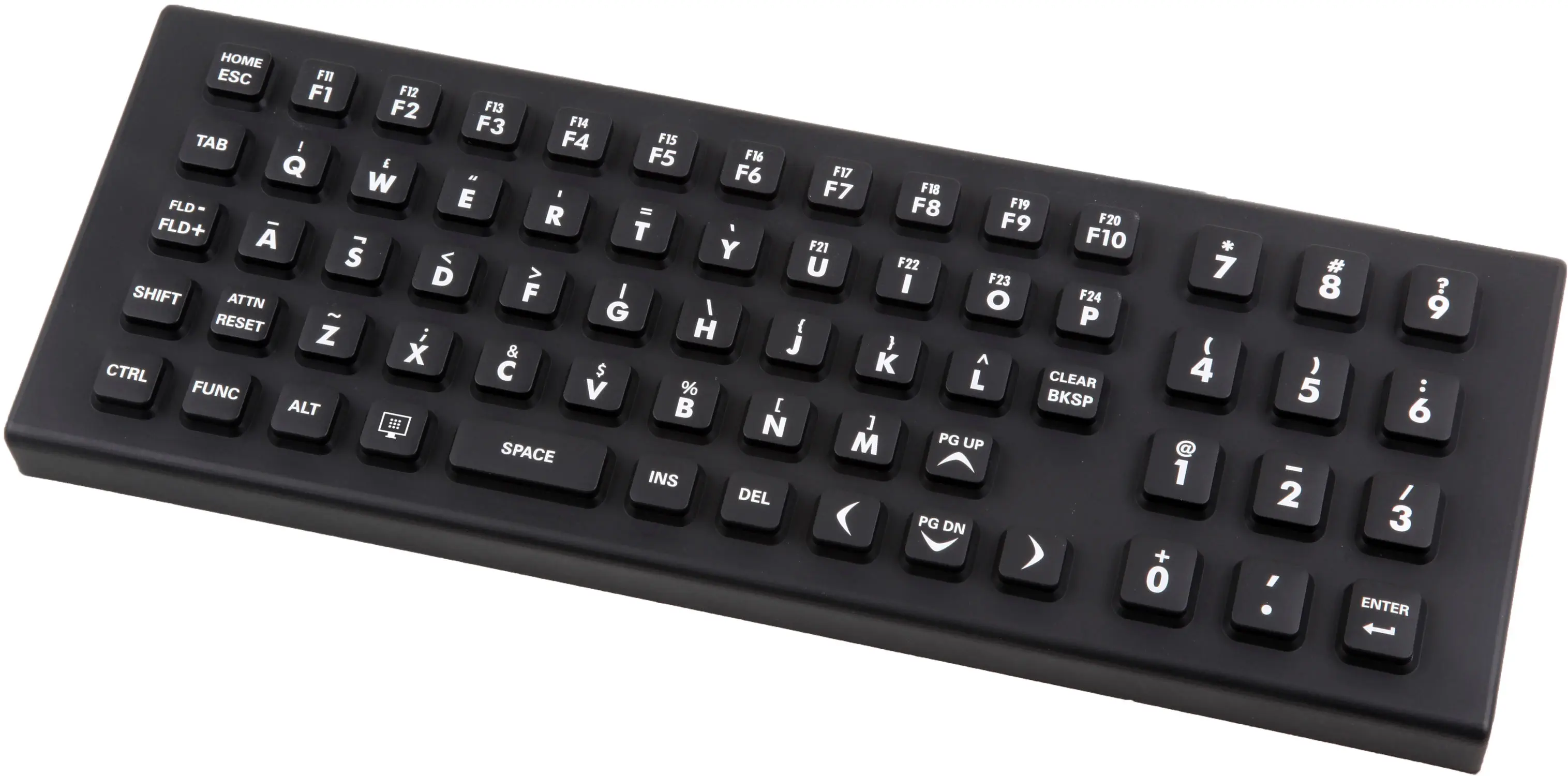 Keyboard with numeric keypad - SIK 65 - PrehKeyTec GmbH - silicone