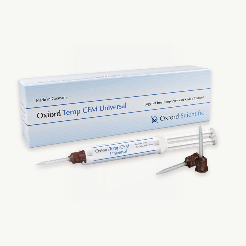 Dental bridge cement TEMP CEM UNIVERSAL First Scientific Dental
