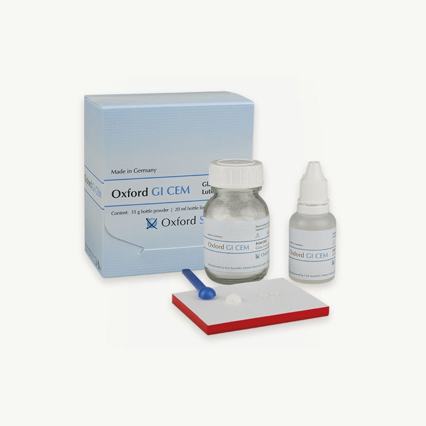Dental restoration cement GI CEM First Scientific Dental Materials