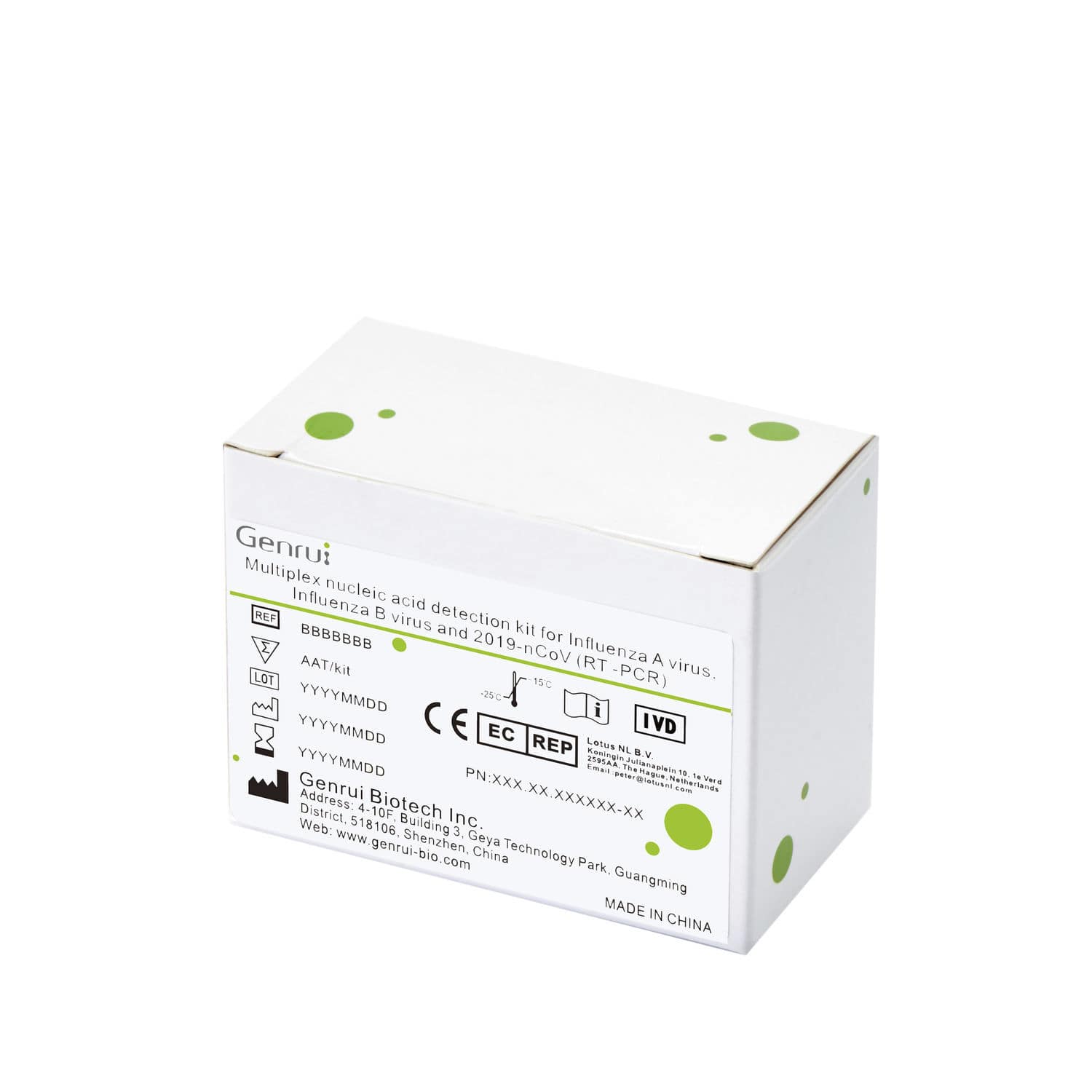 Rapid flu test Genrui Biotech Inc. COVID19 / for DNA / coronavirus