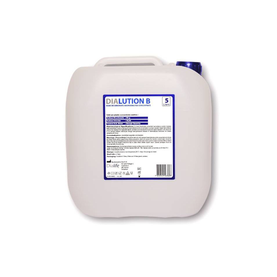 Bicarbonate hemodialysis concentrate Dialife SA acid / solution