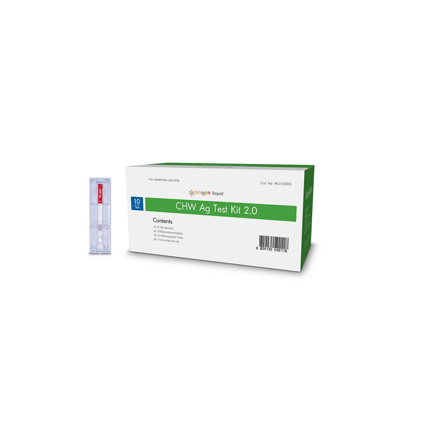 Heartworm test kit RG1102DD Bionote for canines / for antigens / Dirofilaria