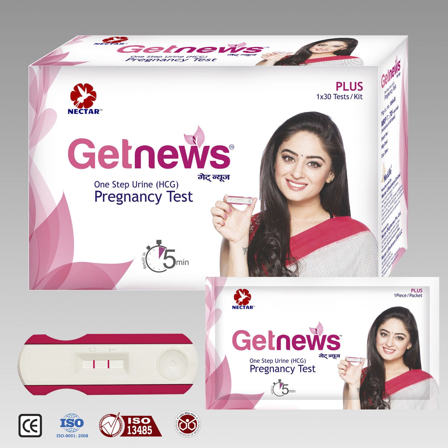 Pregnancy test GETNEWS (HCG) Nectar Lifesciences hCG / urine