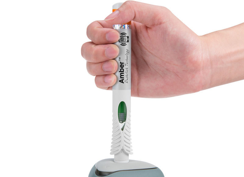 Disposable autoinjector Amber® SHL Group subcutaneous