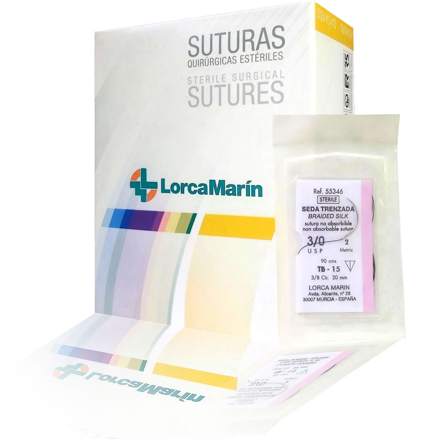 Non Absorbable Threads Non-absorbable suture thread - SILK - Lorca Marín - 6-0 / 5-0 / 4-0