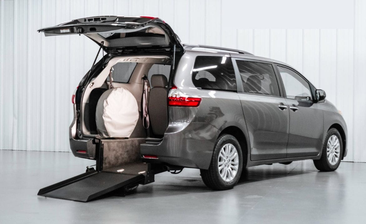 Van wheelchair accessible vehicle 24160 Freedom Motors USA rearentry