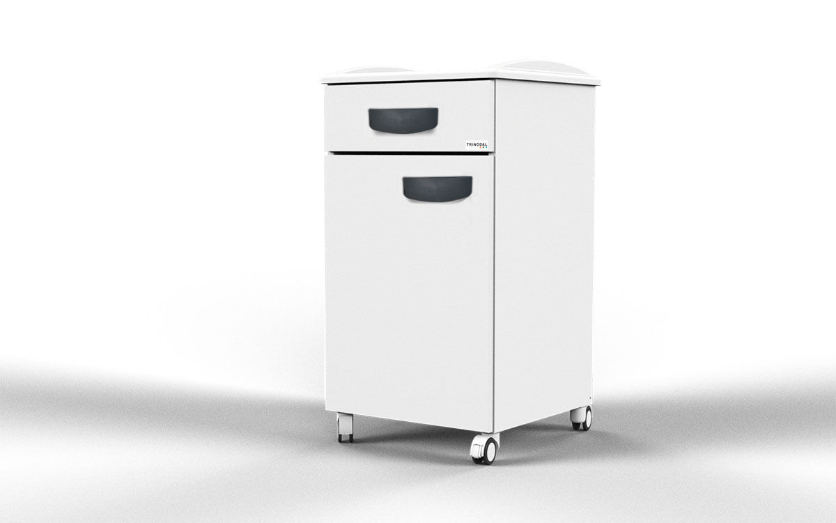 Bedside on casters DA 1010 Trinodal