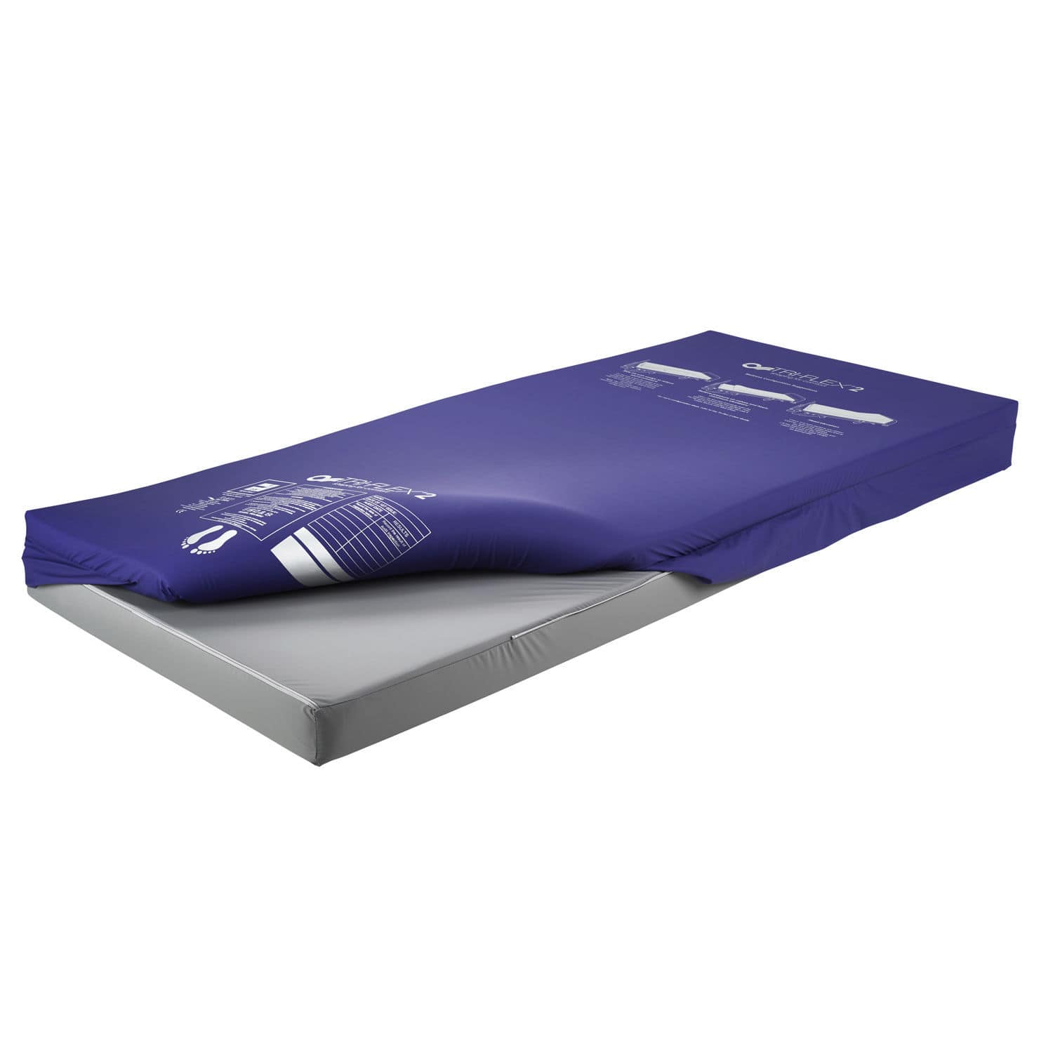 Hospital bed mattress - Tri-flex 2 - Recticel - nursing home / gel ...