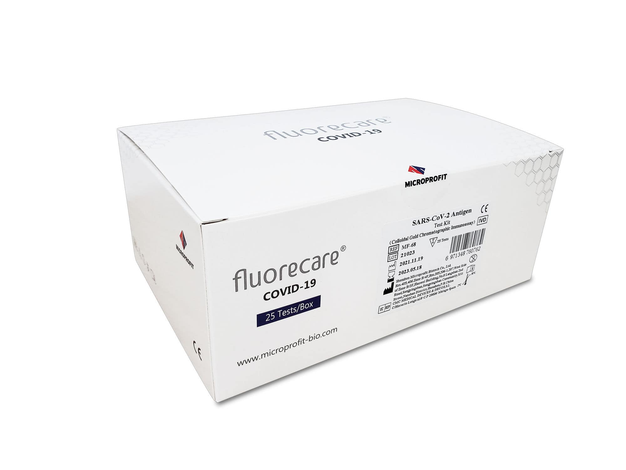 COVID19 test kit fluorecare® MF68 Shenzhen Microprofit Biotech