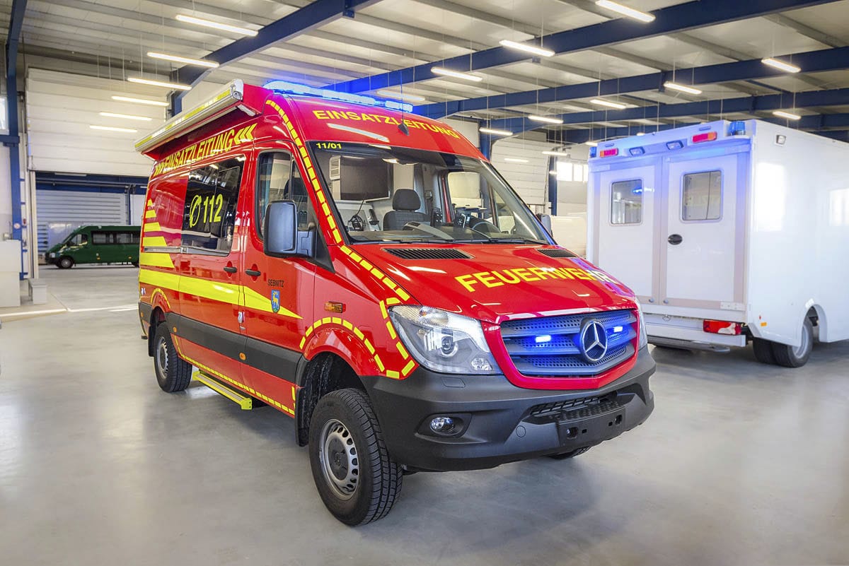 Emergency mobile health vehicle EmmertCrewVan Emmert Fahrzeuge truck